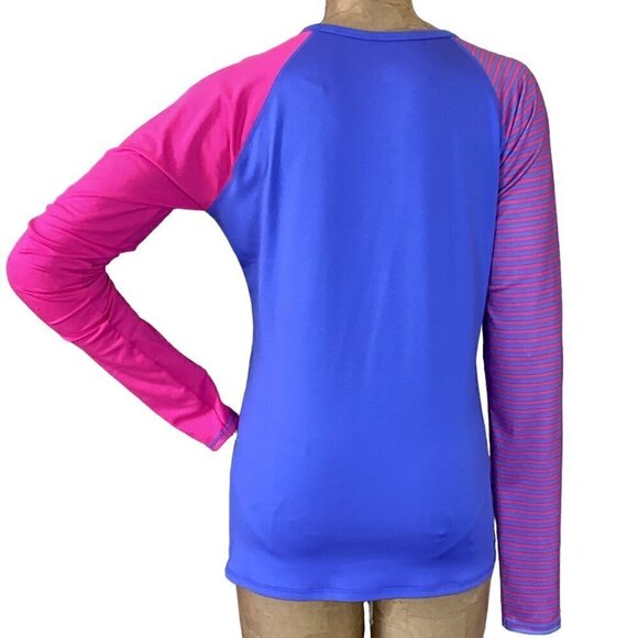 Roxy Long Sleeve Swim Beach Surf Rash Guard Top Jrs XL 279A - Picture 5 of 7